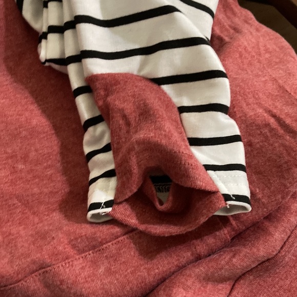 NWT fashion, original design pullover double hood, long sleeve size L - Picture 12 of 14